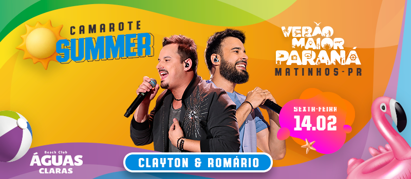 Clayton e Romário em Matinhos